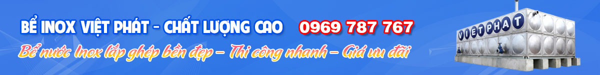 Bể inox lắp ghép