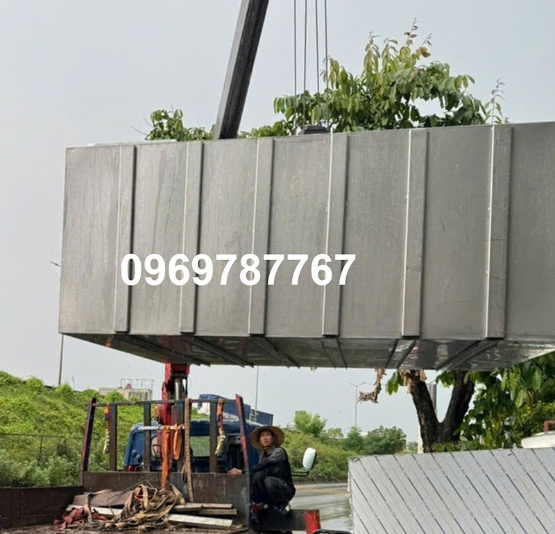 Bể inox đặt nổi nhà dân 1000L