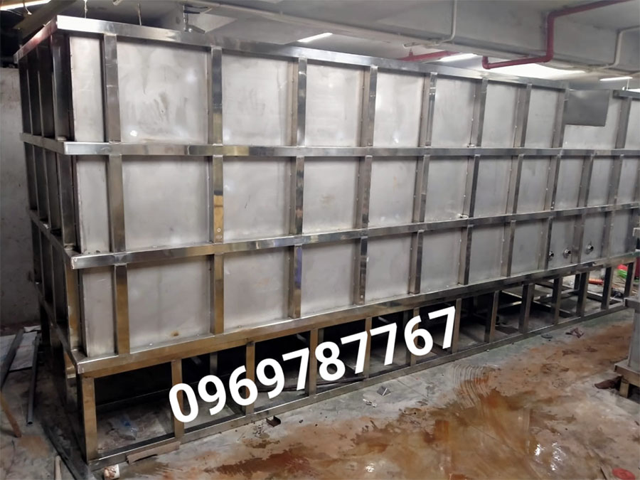 Bể inox đặt nổi nhà dân 1000L