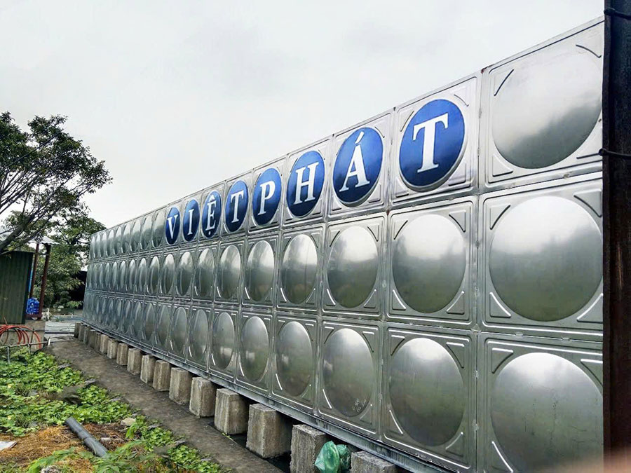 Bể inox lắp ghép Việt Phát 10.000L