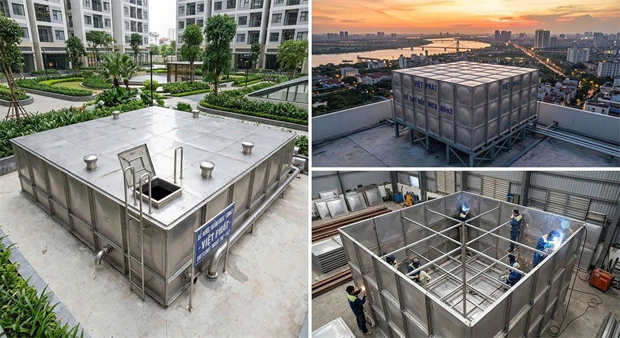 Top địa chỉ làm bồn bể inox chất lượng tại Hà Nội đáng tin cậy